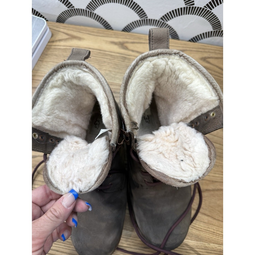 UGG Hannen TL Mens Waterproof Brown Boots Size 11 Outdoors Casual Shearling - Picture 7 of 7